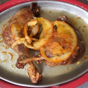 Confit de pato a la naranja 