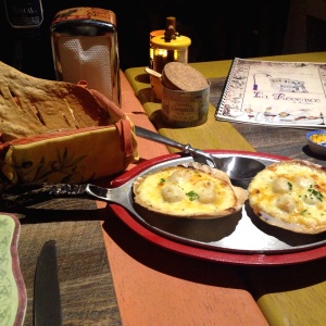 Cocquilles saint Jacques gratinadas