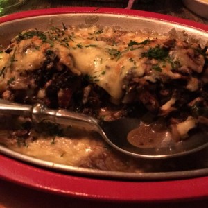 Portobelos con queso gruyere