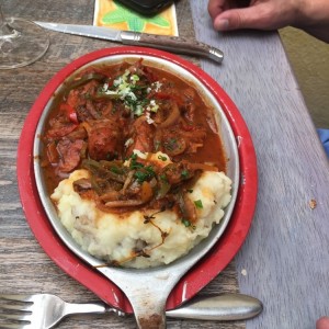 chorizos con pimiento a la provenzal
