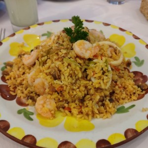 Comida Colombiana - Arroz con Camarones