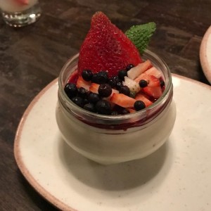 Pannacotta de frutos rojos 