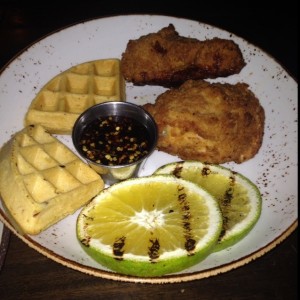 Fried chiken and waffle