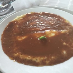 Queso fundido con Arequipe
