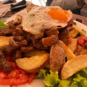 Chivito al plato
