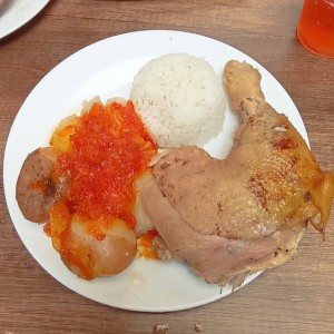 plato de gallina.