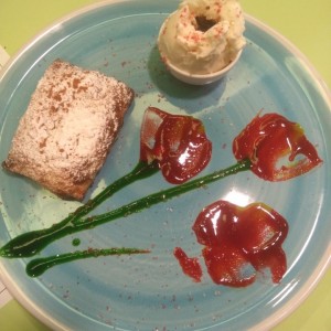 strudel de manzana con helado