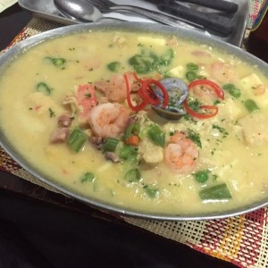 Robalo en salsa marinera