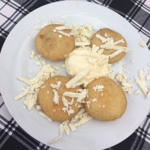 Arepita con nata