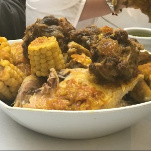 Pollo y cola sudada