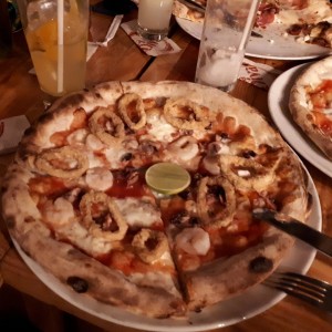 pizza de mariscos