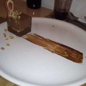 Praline de chocolate, postre