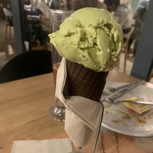 Helado pistacho