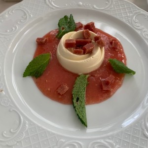 Flan de queso de cabra