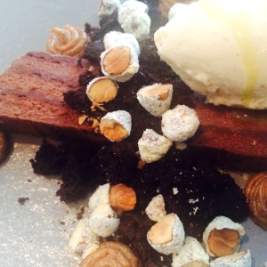 Postre de chocolate