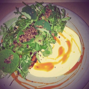Ensalada de zanahorias asadas