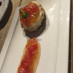 berenjena con mermelada y tomate 