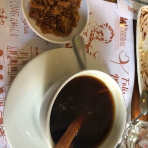 Cafe de la casa con Panela y Canela