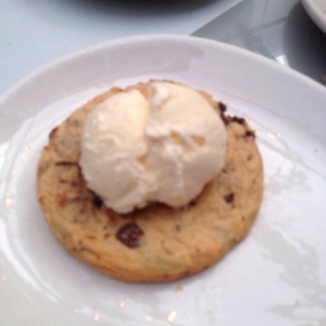 Galleta con helado
