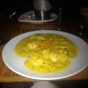 Raviolis de camaron
