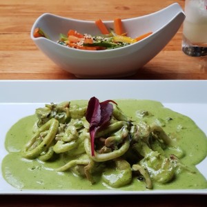 Pescado con Mariscos al Cilantro