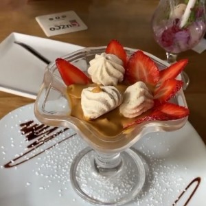 Arequipe con fresas 