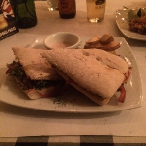 opcion vegetariana en sandwich