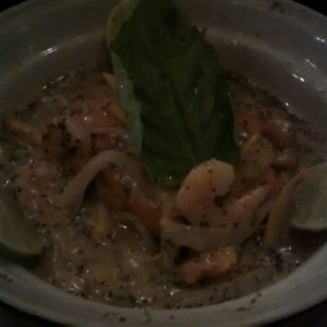 salmon and prawn