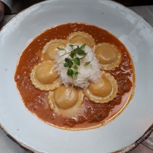 ravioli con maduro