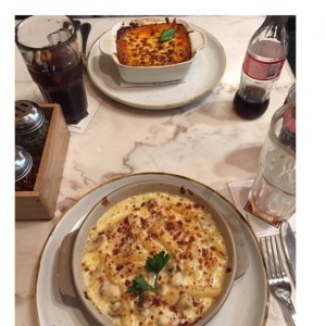 lasagna y penne al forno