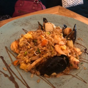 Arroz chaufa de mariscos 
