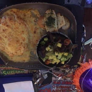 Canelones de pollo