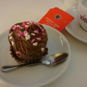 cupcake de chocolate 