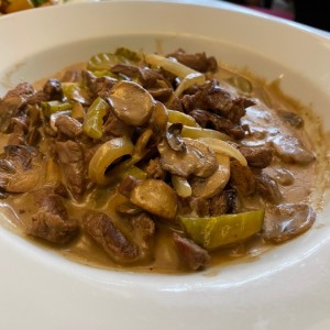 Beef stroganoff