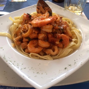 Fetuccini con mariscos