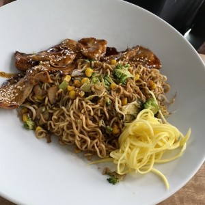 Chicken noodles