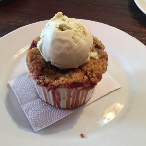 Crumble de frutos rojos