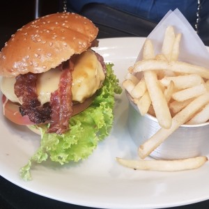 hamburguesa tocineta y queso