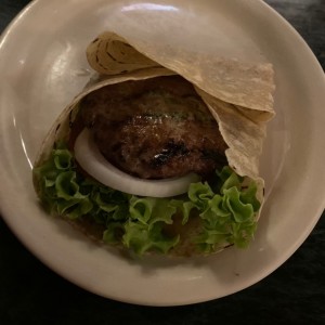Hamburguesa pan de pita
