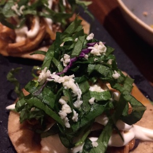 Tostadas con pollo