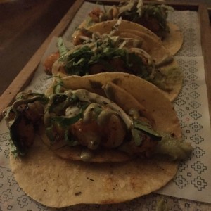 Tacos de camarones