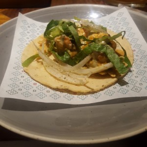 Taco de camarones