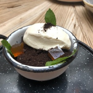 mouse de chocolate