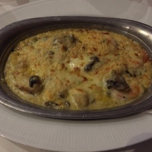 Langostinos con Cangreja Thermidor