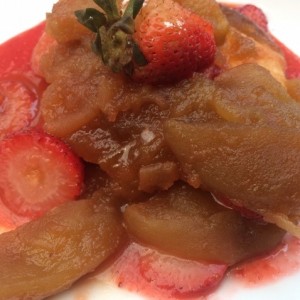 Manzana y fresas