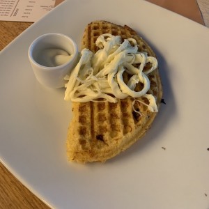 Waffle de choclo