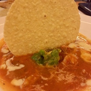 sopa mexicana con pollo