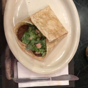 wrap de falafel