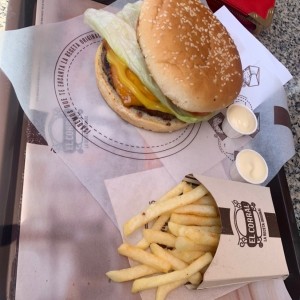 Combo hamburguesa clasica