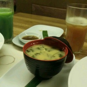 miso, limonada frape y de panela